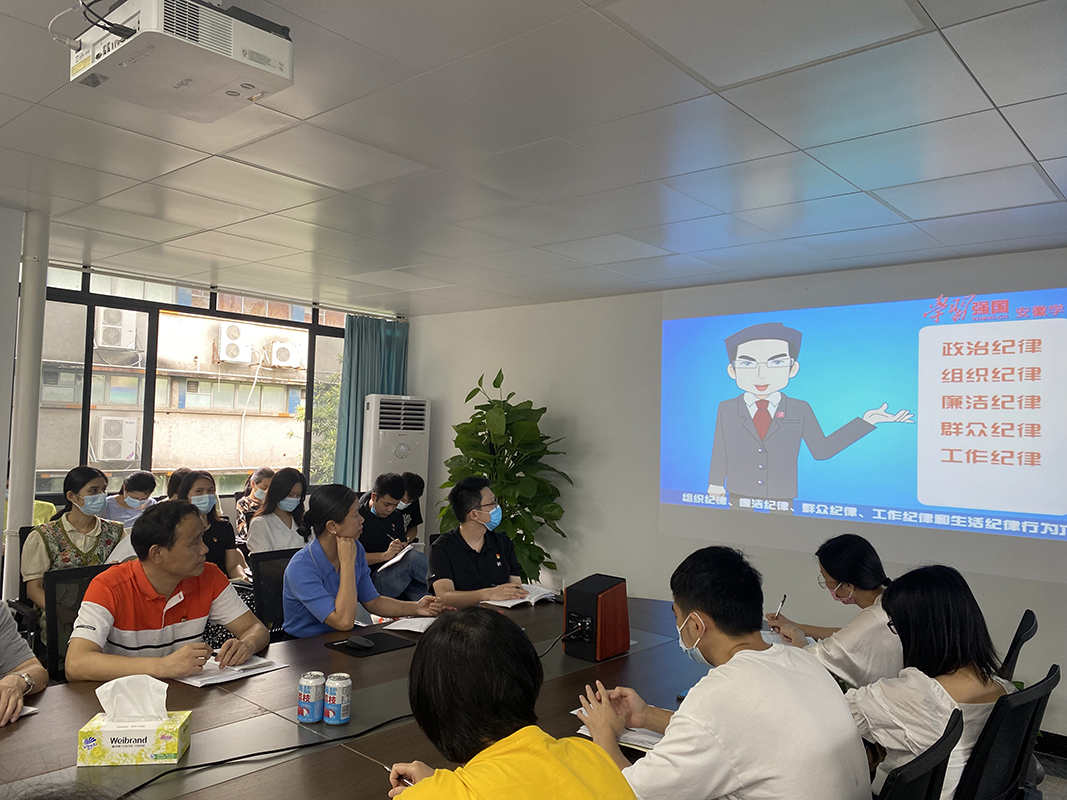 第十党支部开展“勇于自我革命，，，，，，，，永葆先进贞洁”党规党纪专题学习主题党日运动